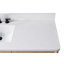 Meuble-lavabo autoportant à double cuve 72 po avec plateau en pierre reconstituée, centrale électrique cachée, support de chargement USB et support pour sèche-cheveux Lucerne -125008409-125008407