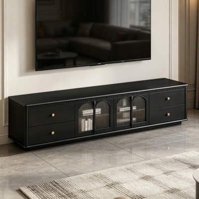 Retro Style Solid Wood TV Stand