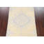 Tapis beige noué à la main de conception unique 4 pi 11 po x 7 pi 10 po New Age
