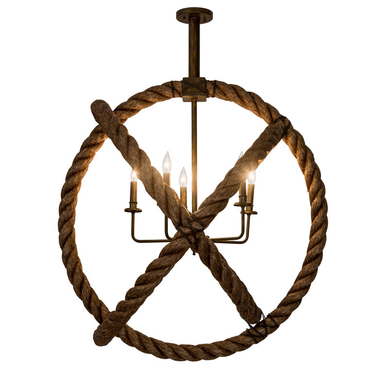 Rustic Lodge 5 - Light Chandelier