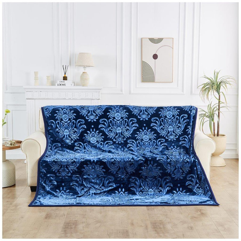 Arvelle Weighted Throw Blanket, Navy