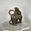 Sculpture bronze double chats