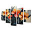 Hibiscus d'été dans une symphonie géomère II - Hibiscus hibiscus, décoration murale - art mural traditionnel diamant