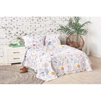 Courtepointe réversible en coton Brie Hayley