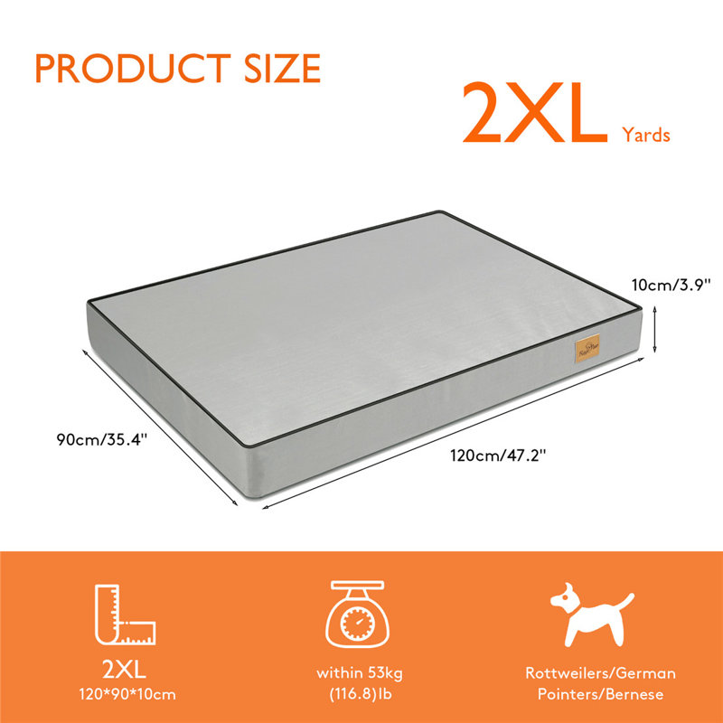 Pet Bed Orthopedic Cotton Pet Bed, Extra large (3.9" H x 47.2" W x 35.4" D)