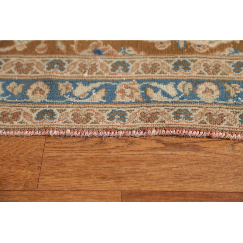 Tapis persan traditionnel Kashan noué à la main 9 x 13