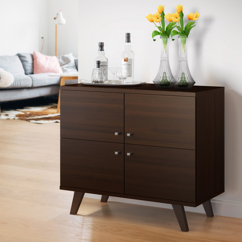 Laquante Solid Wood Accent Cabinet