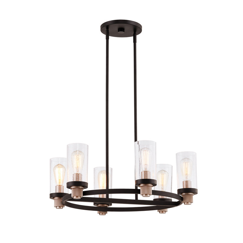 Lustre classique à 6 lumières de style bougie Breck