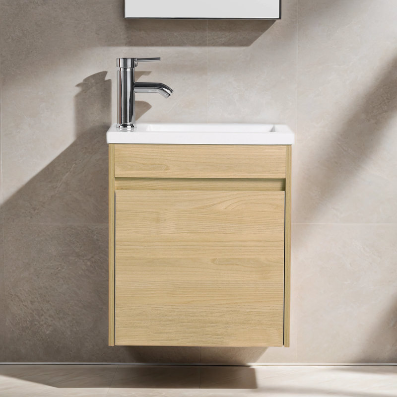 Ensemble de meuble-lavabo simple 17,36 po avec dessus Feld