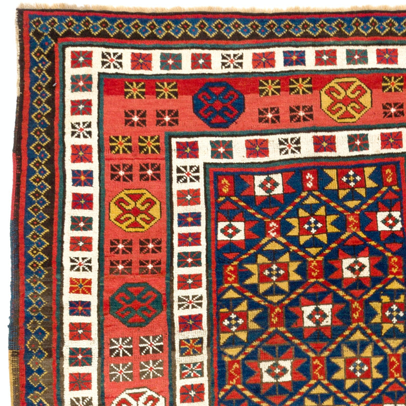 Tapis antique antique Talish Caucase, vers 1875