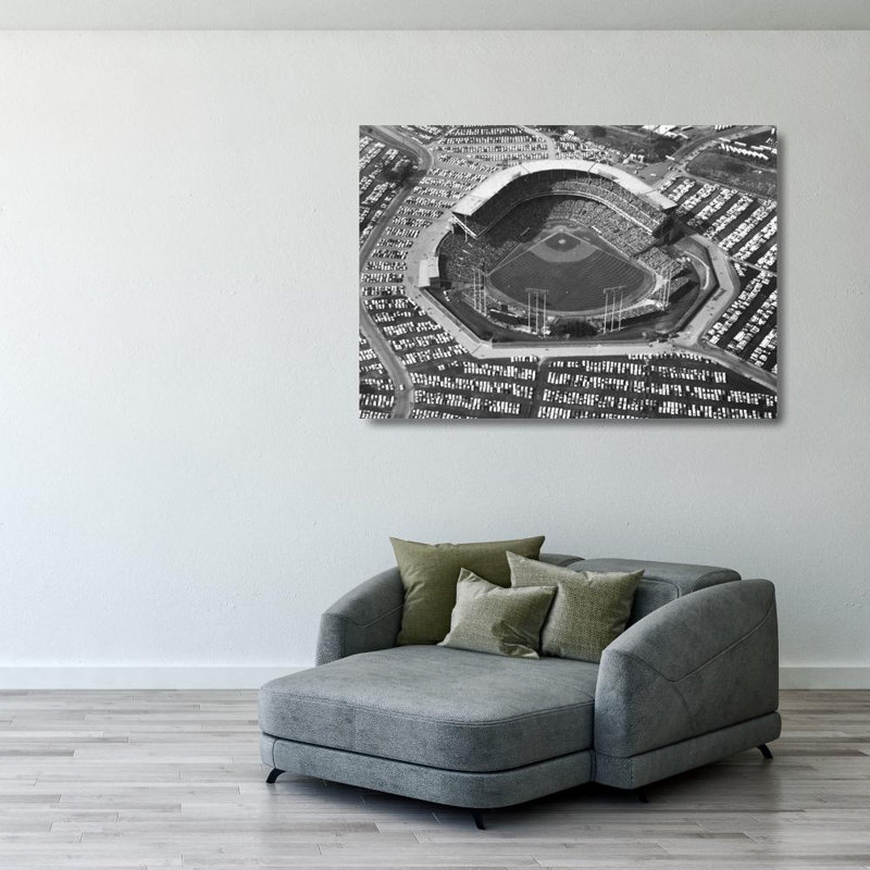 Milwaukee County Stadium, 28" H x 40" W
