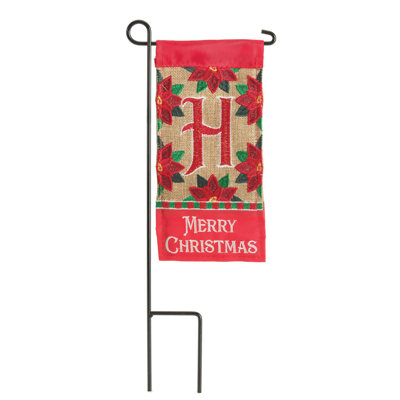  Elenis Mini Flag Christmas Monogram 4x8.5