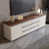 Beige/Dark Brown Wood