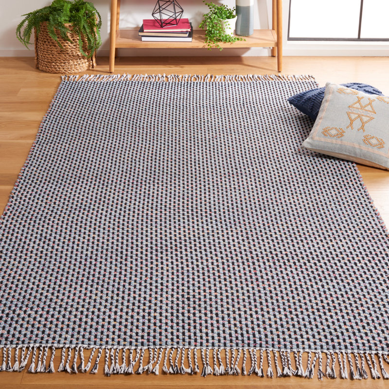 Tapis bleu / noir Mona 475, Rectangle de 5 pi x 8 pi