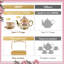 Mercer41 1100ml Floral Teapot Set