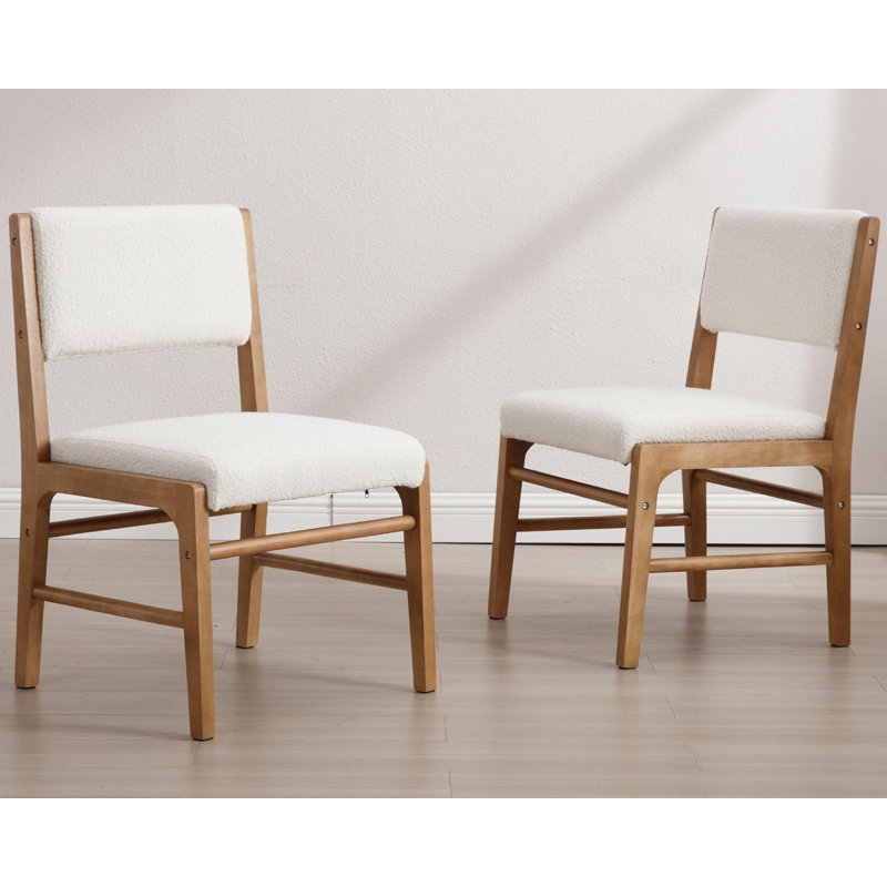 Upholstered Dining Chairs With Rectangular Cushion Back