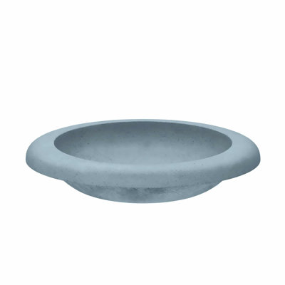 Cuyama NativeStone Concrete Handmade Oval Drop-In Bathroom Sink
