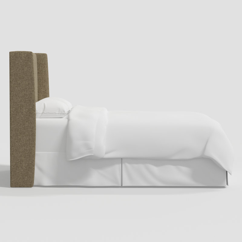 Tête de lit tapissier Tilly, Double, Lin naturel texturé Zuma