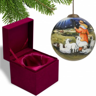 3'' Solid Colour Glass Ball Ornament