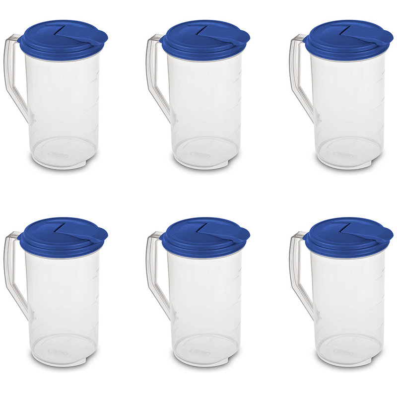 Boisson en plastique Sterilite Pichet (ensemble de 6)