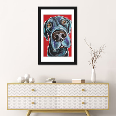 Hippie Hound Studios Labrador Arlo - impression sur toile tendue