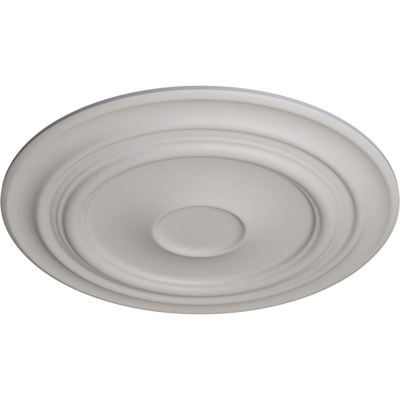 32 médaillons de plafond Giana de 32 5/8 po x P 1 1/2 po (convient aux auvents jusqu'à 7 7/8 po), Blanc ultra pur