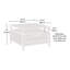 Table basse Coastal avec tiroir spacieux, finition noire