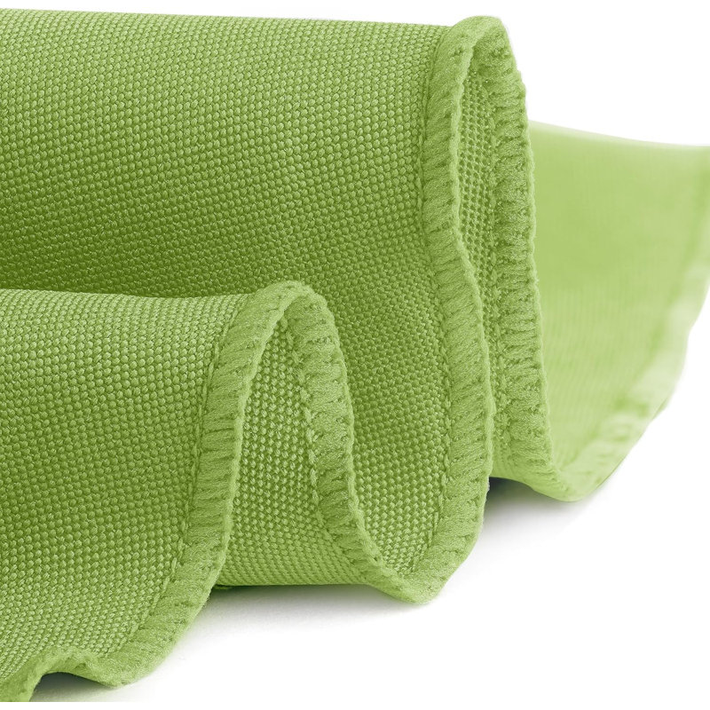 Ambee Round No Pattern Polyester Tablecloth, 90" Round, Apple Green