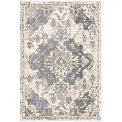 Kimberley Oriental Beige Area Rug