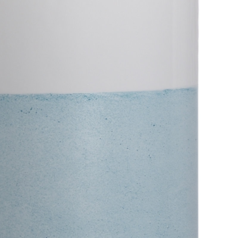 Destin Table Lamp, Aqua/White Glaze