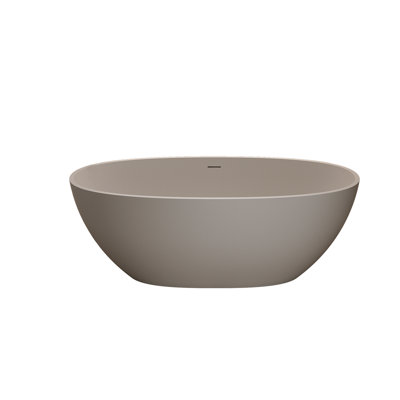 Baignoire autoportante à surface solide de 55 pouces