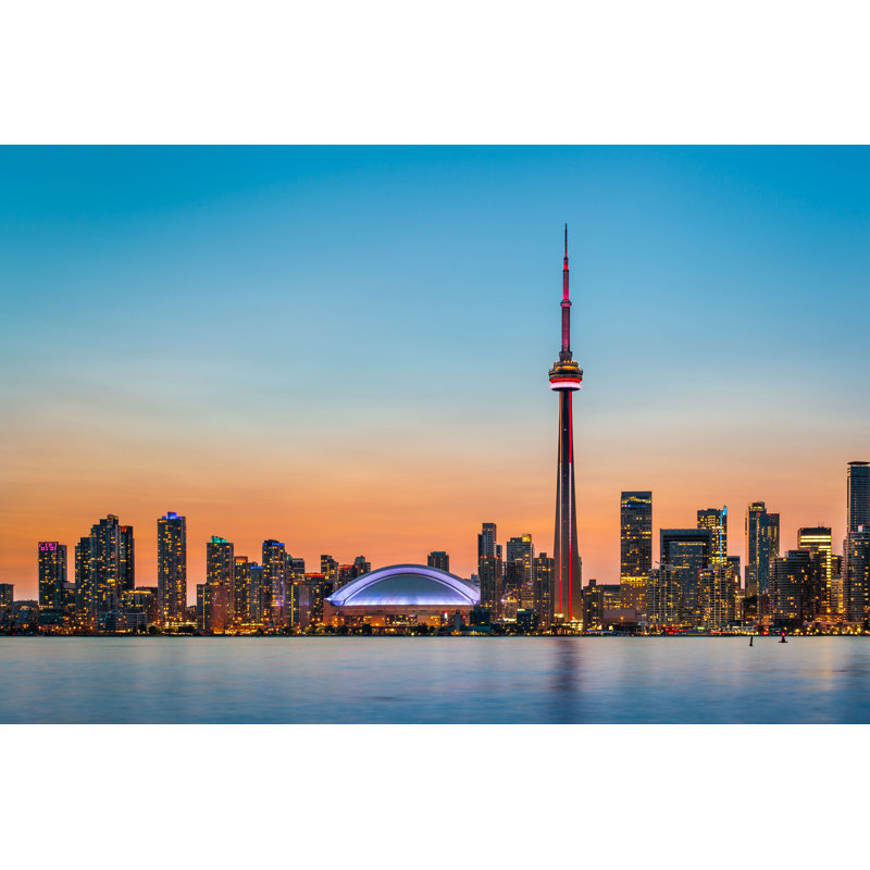 Drenka Toronto Skyline - Photographie sur toile tendue, H 8 po x l 12 po
