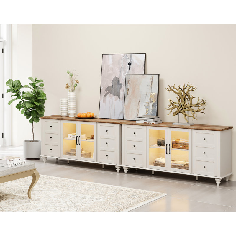 Goggin Unfinished Entertainment Center for TVs up to 110