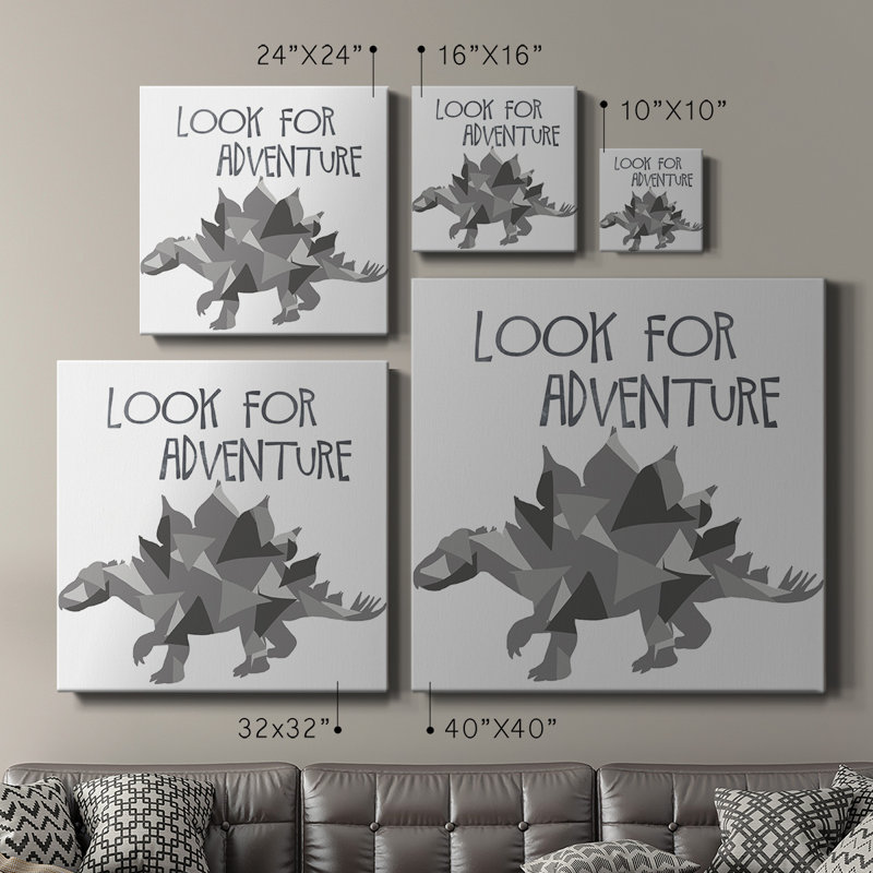 Look for Adventure - Toile tendue avec châssis de qualité supérieure - prête à être accrochée