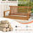 Obai 2 - Person Acacia Solid Wood Hanging Porch Swing