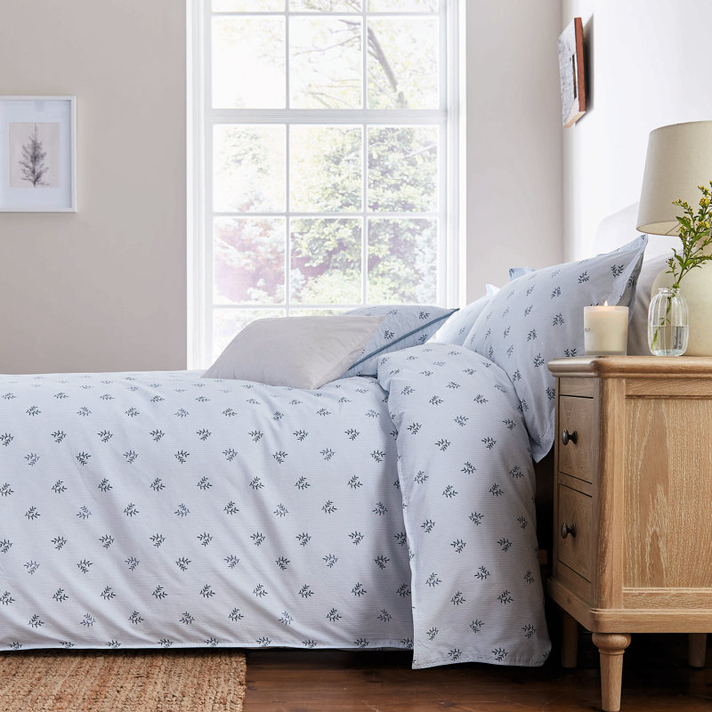 Thalia Cotton Floral Duvet Cover Set with Pillowcases Included, Single Duvet Cover + 1 Pillowcase