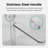 56"-60"W*72" H  Semi-Frameless Double Sliding Shower Door, Bypass Shower Door, 1/4" (6Mm) Thick SGCC Tempered Glass Door,  Chrome-119866327