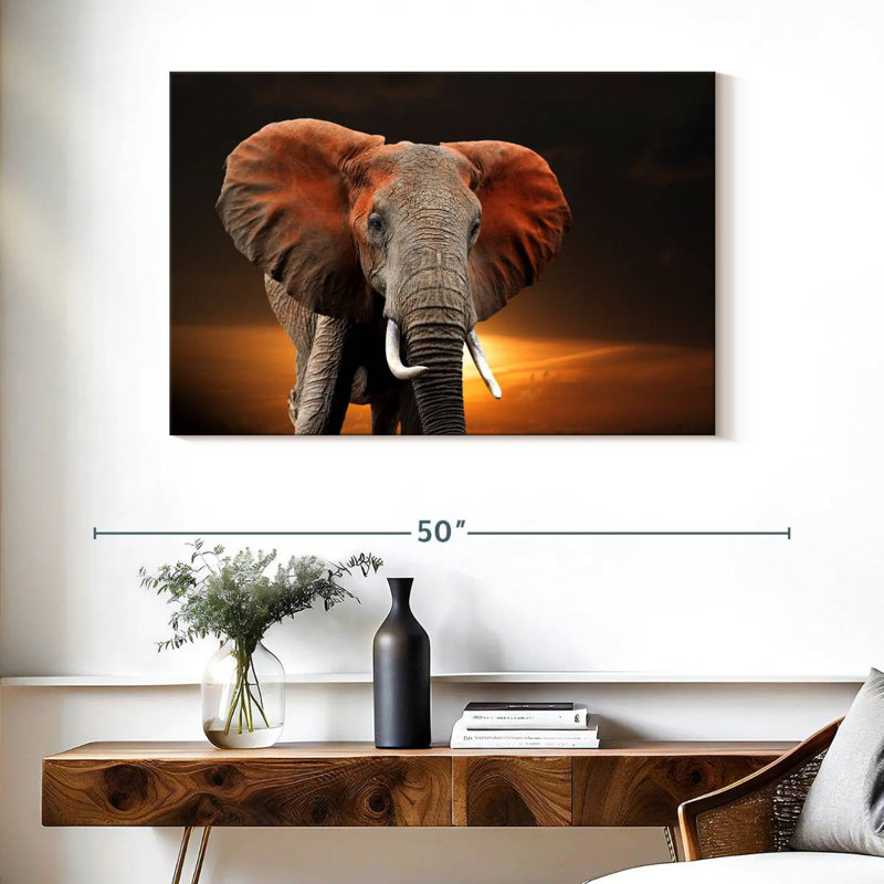 Kenyan Elephant, 26" H x 39" W