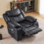 Fauteuil inclinable manuel en cuir synthétique avec chaleur et massage Kokal-70210976