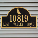Nautical 2-Line Wall Address Plaque