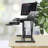 Borghese Adjustable Metal Base Computer Desk