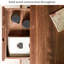 Commode d'appoint multifonctionnelle en bois massif de style nouveau chinois