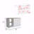 Kitchen Island, Four Open Shelves, Two Cabinets-1700018564
