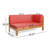 BRAVA X-BACK RIGHT CORNER BENCH