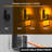 2 Pack Black Amber Modern Square Night Light With Sliding Dimmer