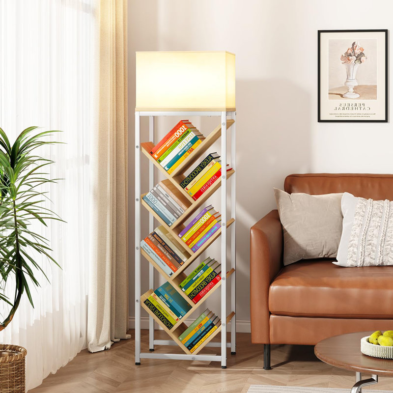 37.5 cm W Standard Bookcase, (9 Shelves) 106.5cm. H x 37.5cm. W x 23cm. D, Natural