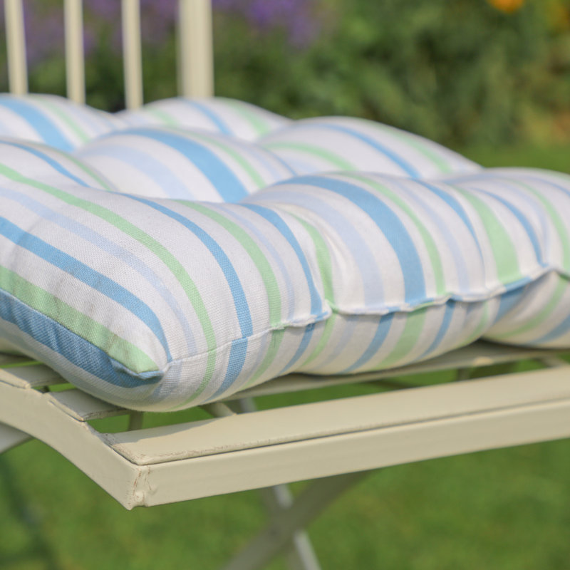 Striped Indoor Dining Chair Seat Cushion