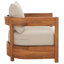 Burt Solid Acacia Wood Patio Club Chair