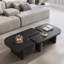 Table basse en bois, table de salon carrée moderne Mid Century, forme ajustable libre, 2 pièces-2129587139-2132692897