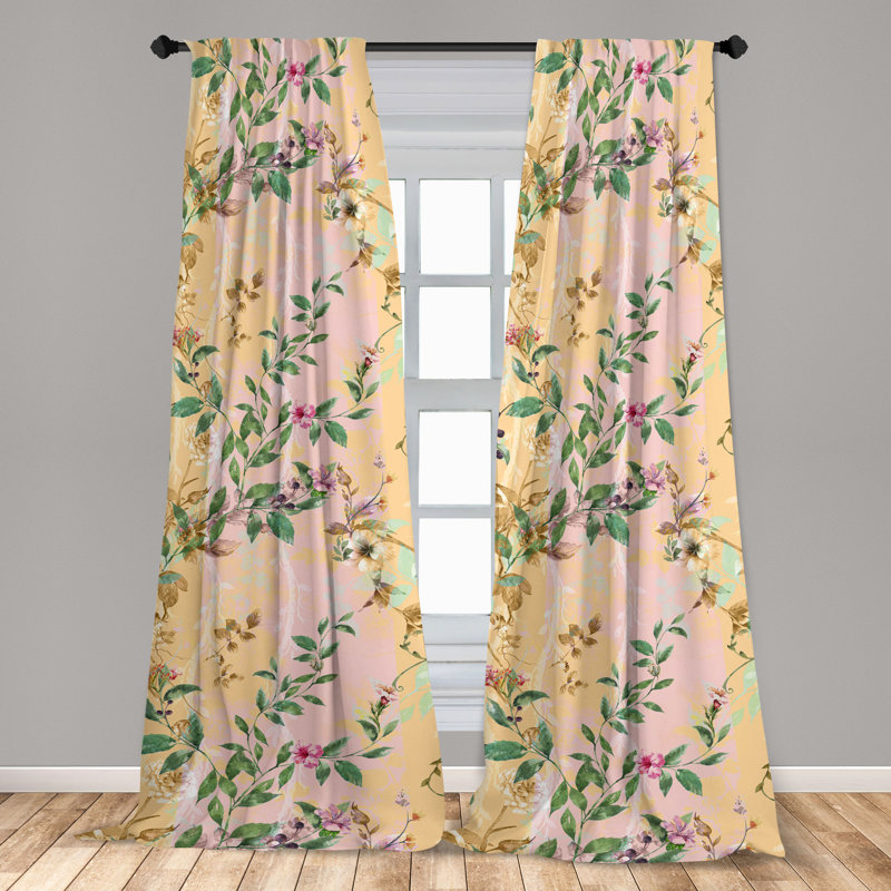 Gianmichael Semi Sheer Curtain Pair, 56" W x 84" L